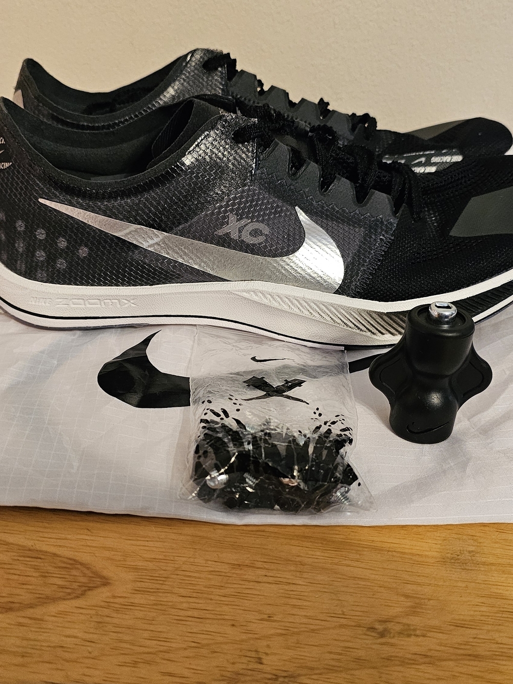 Nike Mens ZoomX Dragonfly XC Track Spikes Black Metallic Silver DX7992-001 Sz 10